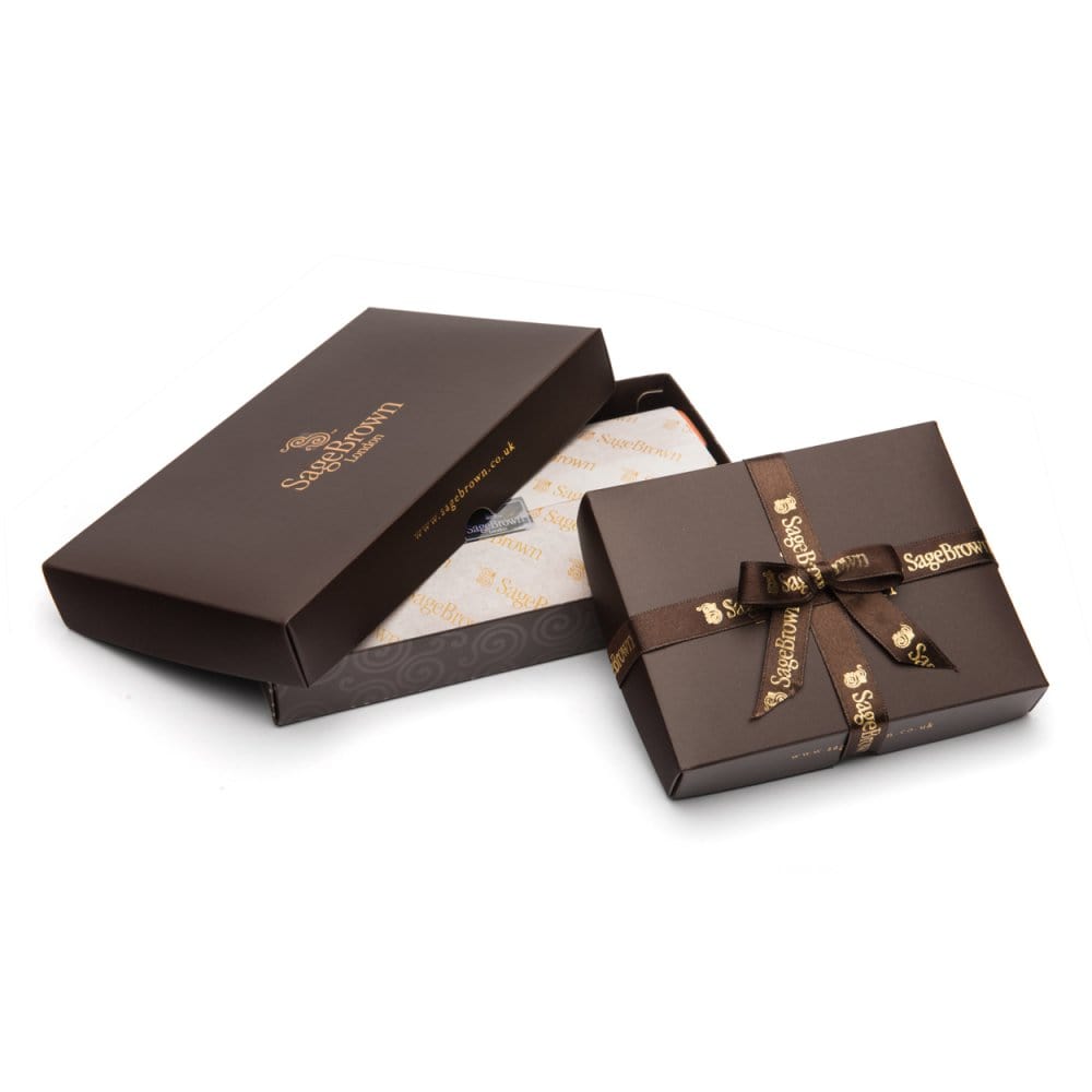 Burgundy Woven Leather Concertina Tall  Purse