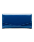 Cobalt Patent Leather Lily Clutch Bag
