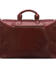 Leather holdall, dark tan, back