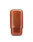 Dark Tan Triple Leather Cigar Case