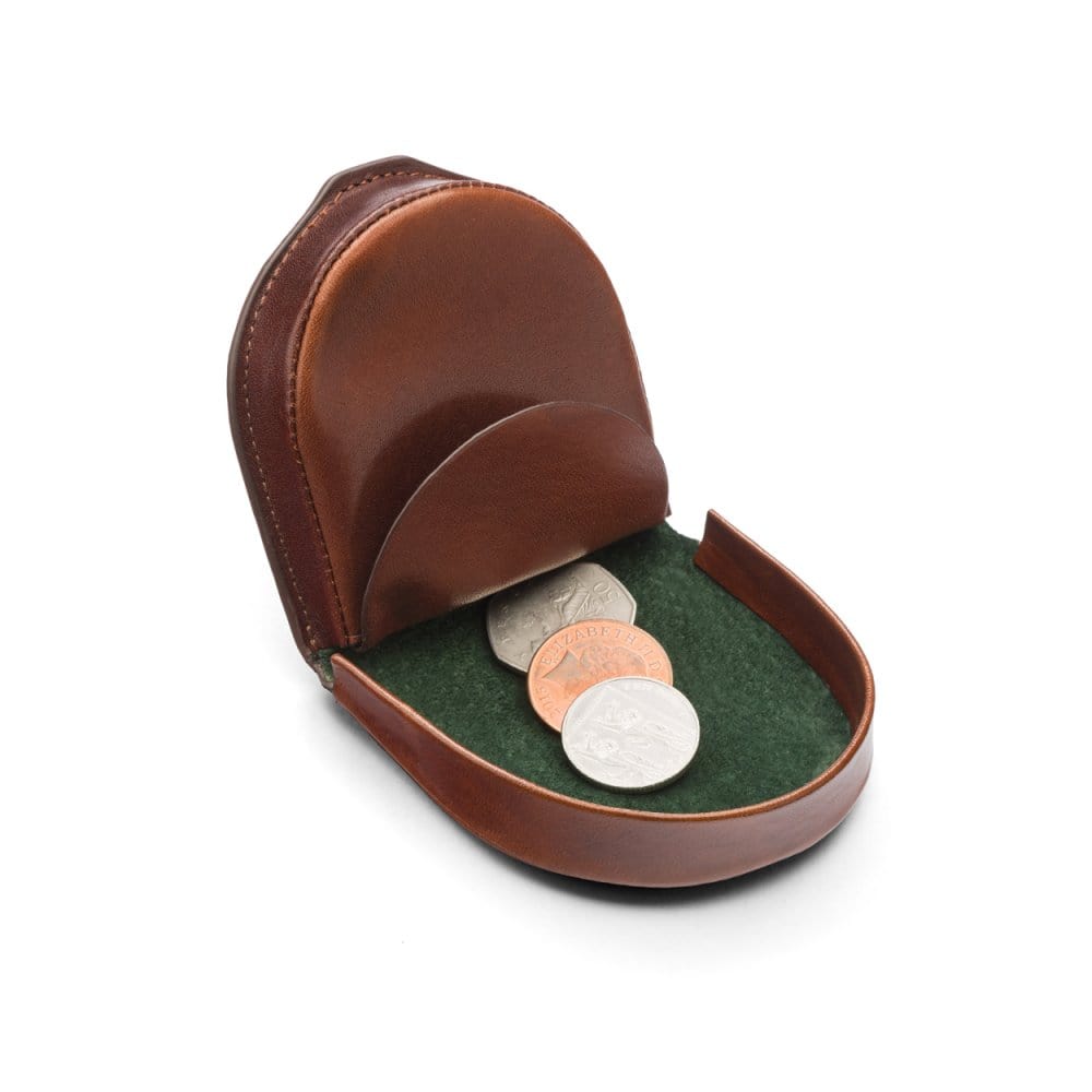 Mens leather coin holder best sale