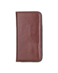 Dark Tan With Green Leather iPhone 12 Mini Wallet Case