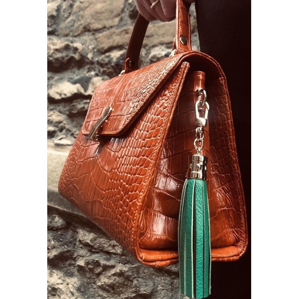 Emerald Green Decorative Leather Tassel