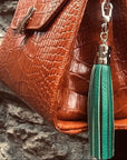 Emerald Green Decorative Leather Tassel
