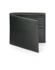 Men's bridle hide wallet, green, front view