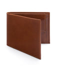 Leather coin wallet, havana tan, front