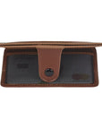 Havana Tan Flat Compact Credit Card Wallet With 2 ID Windows, 6CC