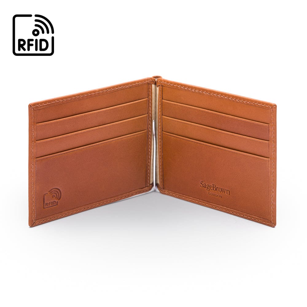 thumbnail image 2 of Sleek Men’s RFID Blocking Leather Wallet – Slim, Lightweight With Credit Card Holder & Money Clip 2 of 6