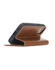 Havana Tan With Green Leather iPhone 12 Mini Wallet Case