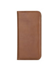 Havana Tan With Green Leather iPhone 12 Mini Wallet Case