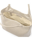 Anya Woven Leather Shoulder Bag - Ivory