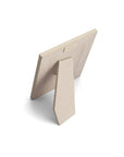 Leather photo frame, ivory, 6x4", back