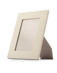 Leather photo frame, ivory, 6x4", front