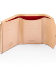 RFID blocking leather envelope purse, ivory, inside