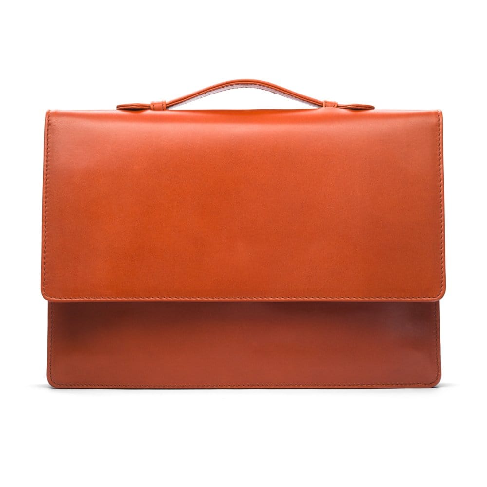 Oxford Leather Briefcase Light Tan - Main Image