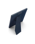Leather photo frame, navy, 6x4", back