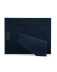 Leather photo frame, navy, 6x4", landscape back