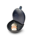 Moulded Compact Coin Purse - Navy