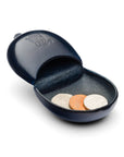 Moulded Compact Coin Purse - Navy