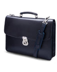 Navy Vintage Leather Harvard Briefcase