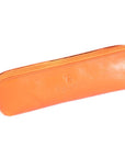 Orange Large Leather Pencil Case
