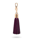 Decorative leather tassel, purple 2