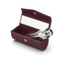 Leather lipstick case, purple, inside