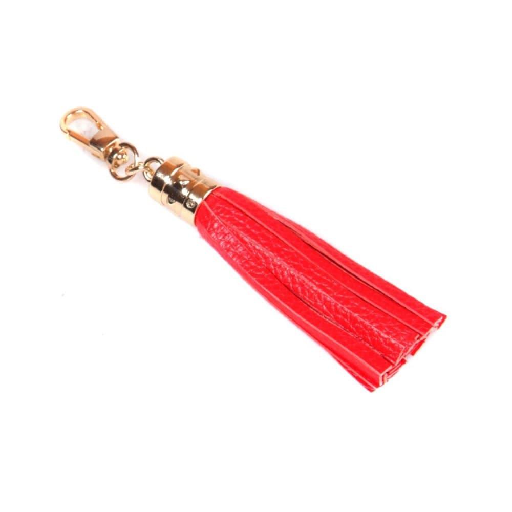 Red Decorative Leather Tassel