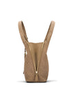 Large Woven Leather Bag - Red