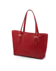 Women's leather 13" laptop workbag, red saffiano