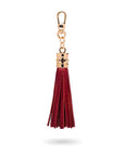 Decorative leather tassel, rust 2