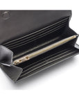 Silver Woven Leather Concertina Tall Purse