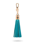 Decorative leather tassel, turquoise, 2