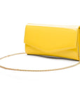 Yellow Patent Lily Clutch Handbag