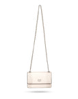 Julia chain bag, ivory burnished croc, with chain strap