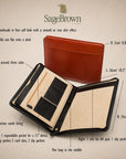 A4 leather notepad folder, features and dimensions