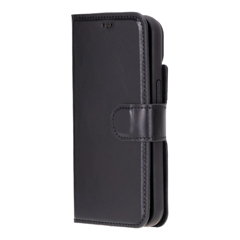 iPhone 15 Case in Leather With RFID - Black