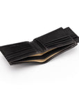 Leather 2 in 1 wallet, black, interior