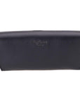 Leather glasses case, black, back