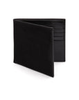 Men's RFID wallet with 10 CC, black, front