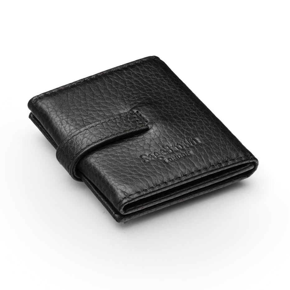 Mini Leather Trifold Photo Frame, Black | Frames | SageBrown