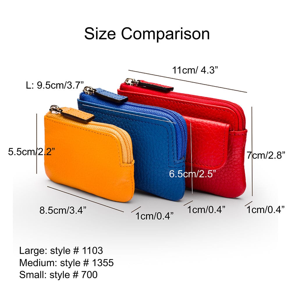 Coin purse size comparison