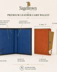 Leather Credit Card Wallet With RFID Protection, features and measurements