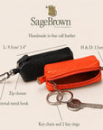 Rectangular Leather Key Case, features and dimensions