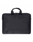Slim Leather Laptop Bag for 13-inch Laptops, Black, back
