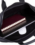 Slim Leather Laptop Bag for 13-inch Laptops, Black, inside