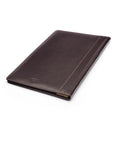 A4 leather document folder, brown, back