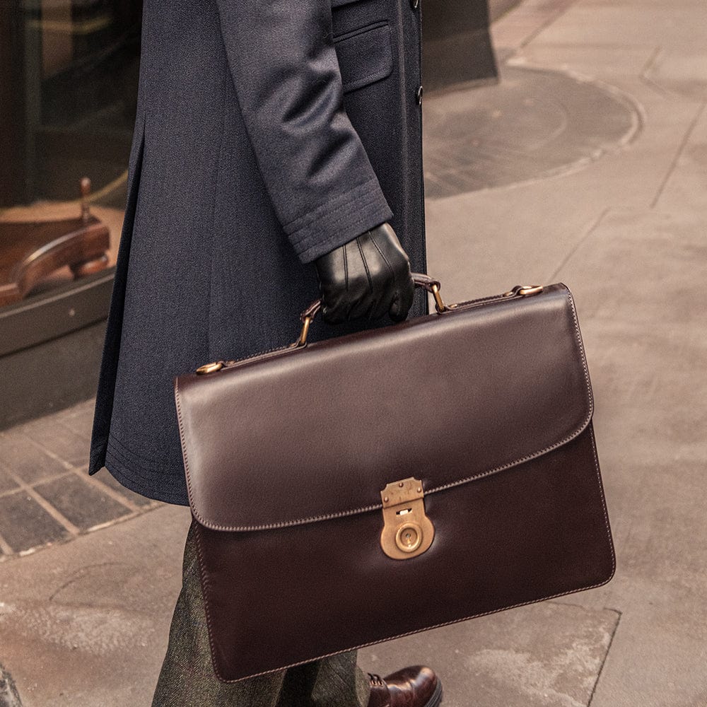 Gladstone Luxury Bridle Leather Bag
