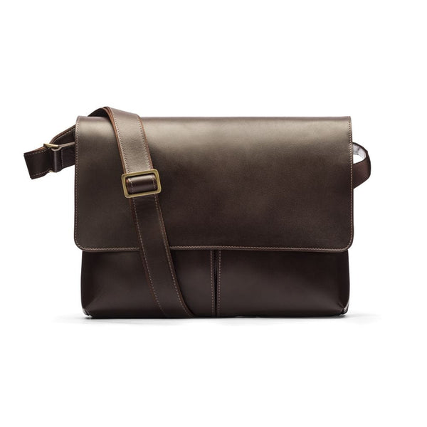 Leather Men's Crossbody Bag, Brown | Messenger Bag | SageBrown