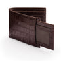 Leather 2 in 1 Wallet - Brown Croc